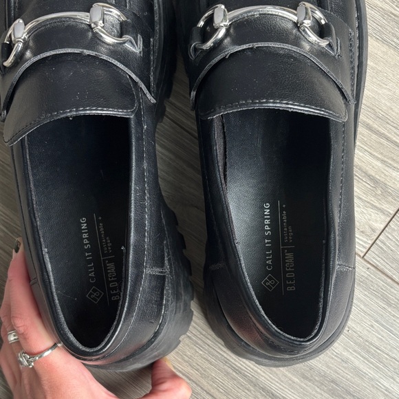 Black Loafers with Silver Accents - Picture 5 of 5
